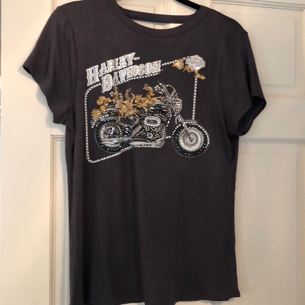 Embellished Harley Davidson shirt